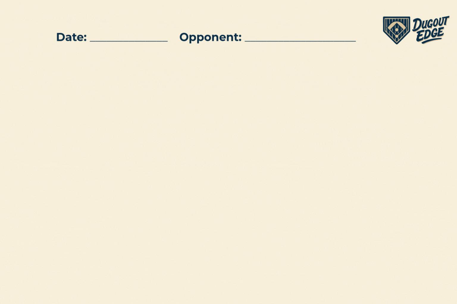 Dugout Edge Lineup Generator Preview