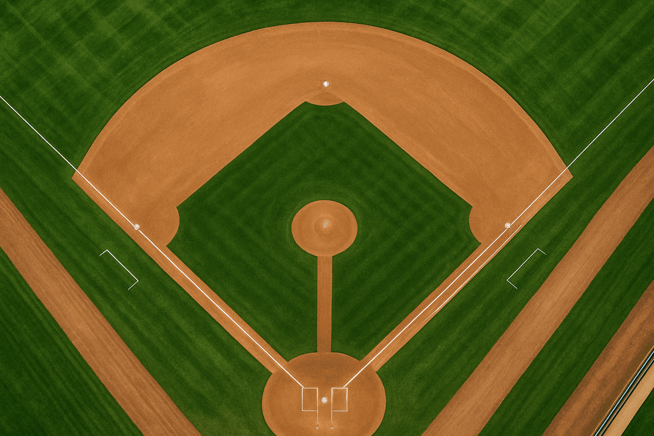 Baseball coach discussing batting lineup strategy and defensive field positions with team