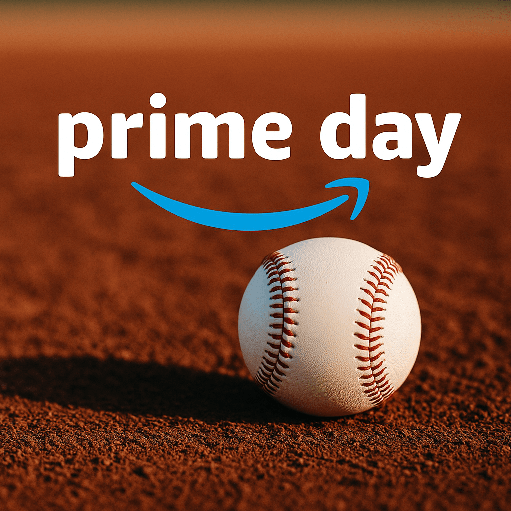 Collection of baseball equipment on sale during Amazon Prime Day 2025