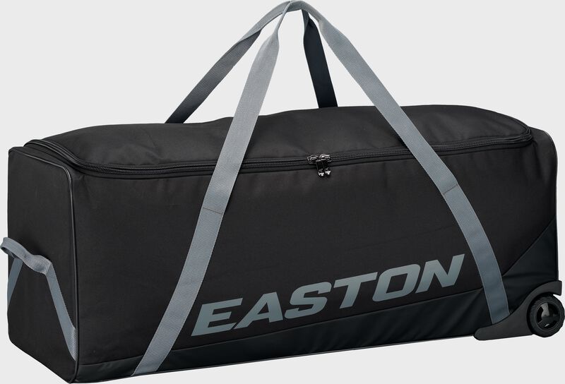 Easton Team Equipment Wheeled Bag with oversized opening for baseball and softball team gear