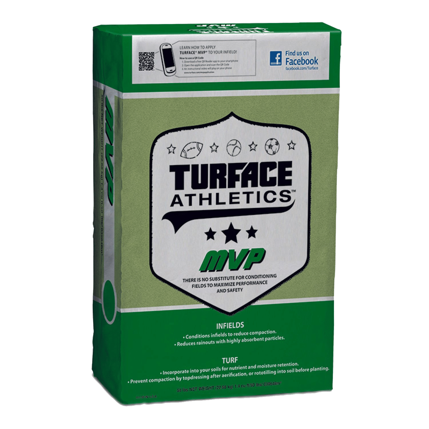 Turface MVP infield conditioner 50 lb bag for baseball field moisture management