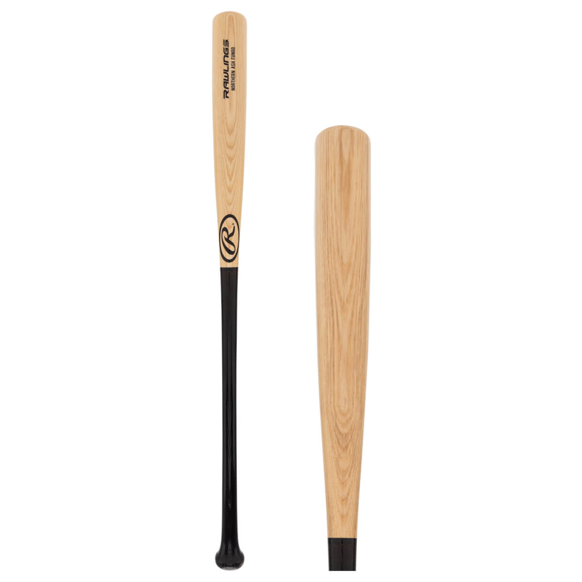 Rawlings 114RAF 35 inch northern ash wood fungo bat in black and natural