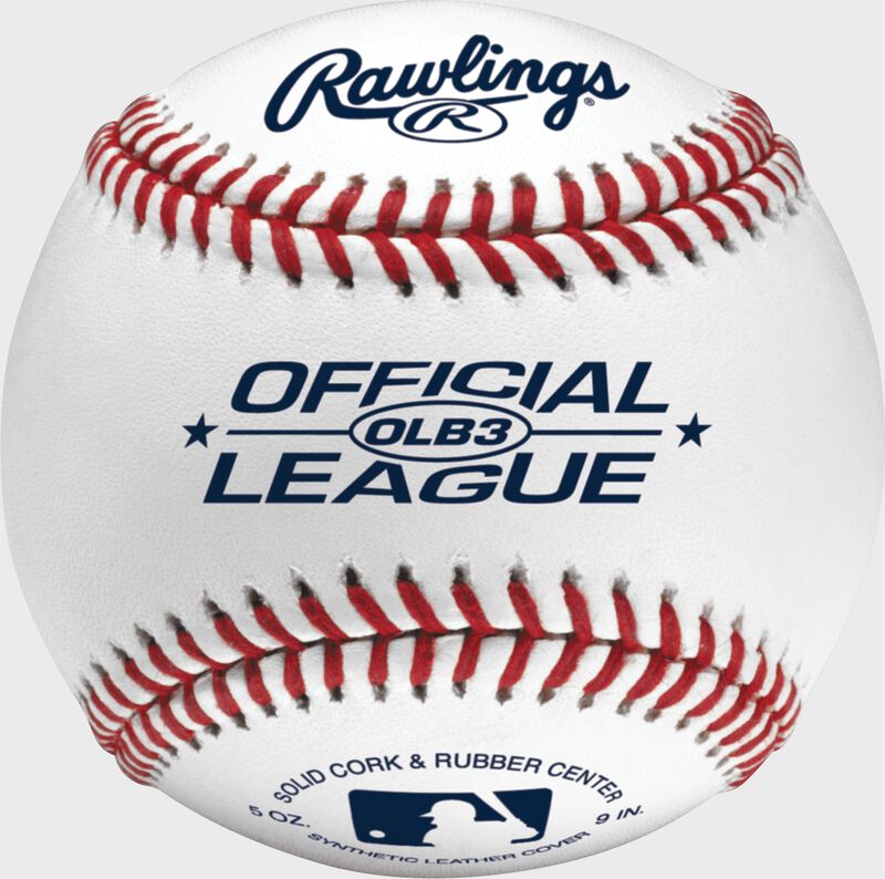 Rawlings OLB3 recreational practice baseballs with synthetic cover for youth baseball practice and casual play