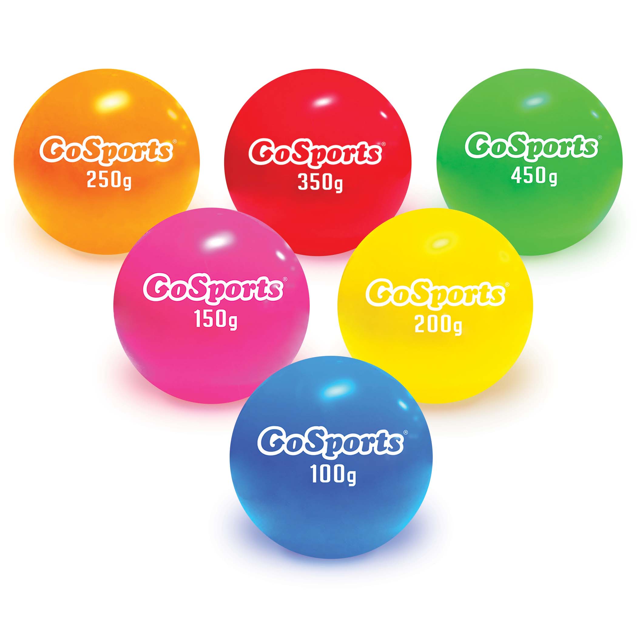 GoSports plyometric weighted baseballs pro set of 6 for arm strength and velocity training