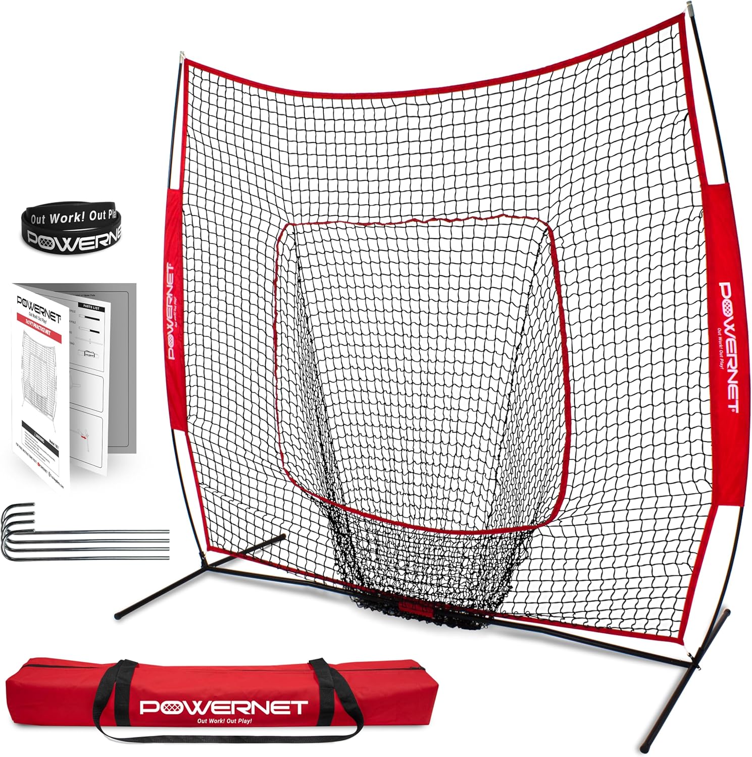 PowerNet 7x7 baseball practice net Black Friday bundle deal