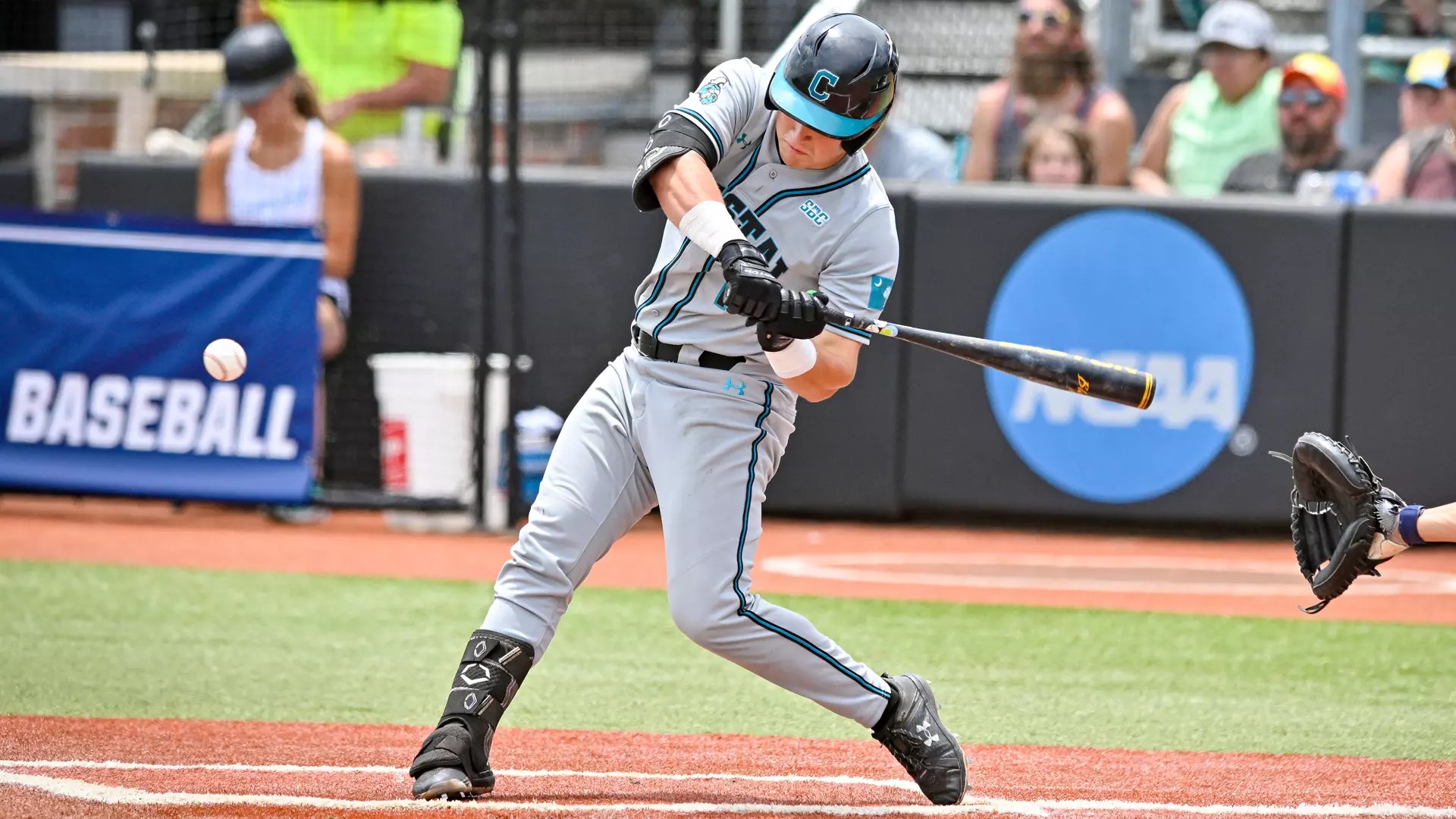 What bat does Caden Bodine use for Coastal Carolina 2025